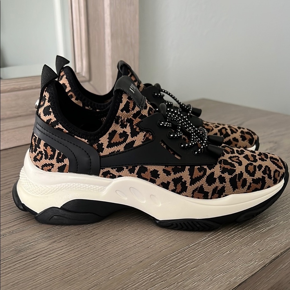 Steve Madden Cheetah Print Sneakers with Chunky Soles